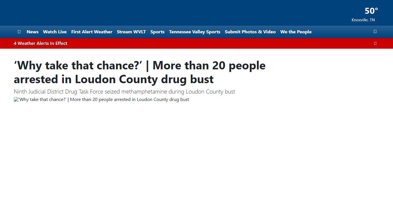 More than 20 people arrested in Loudon County drug bust